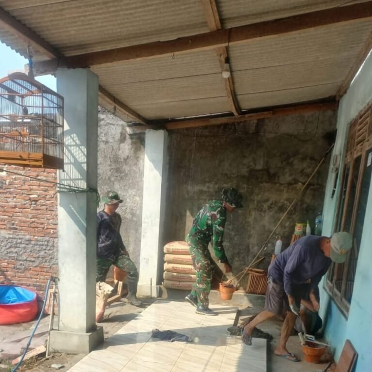 TMMD Reguler ke-129 Renovasi Rumah Mardiono di Desa Parangjoro