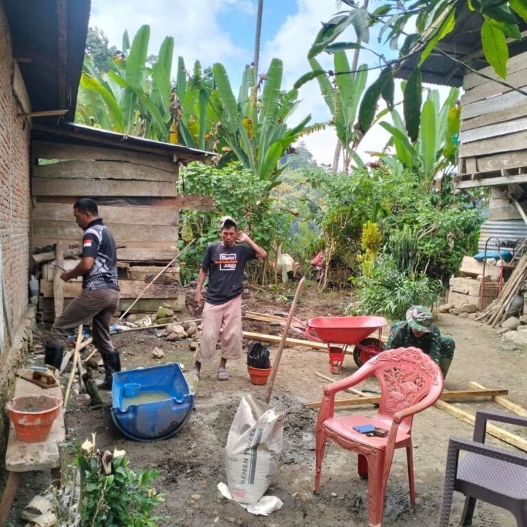 Renovasi RTLH TMMD Ke-129 Masuki Tahap Persiapan Plester di Desa Patukku, Bontocani