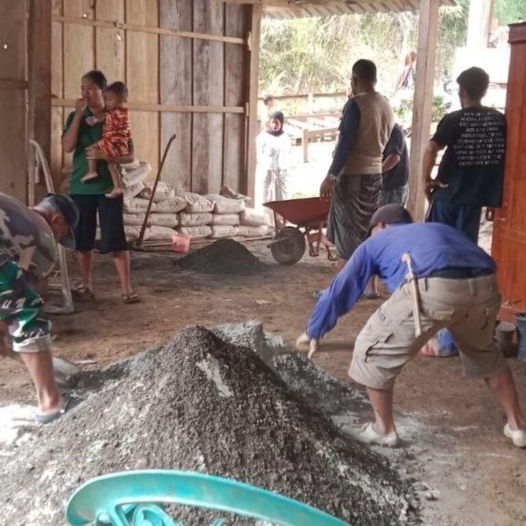 Pekerjaan Rehabilitasi RTLH di Desa Patukku Kecamatan Bontocani Dikebut oleh Satgas TMMD