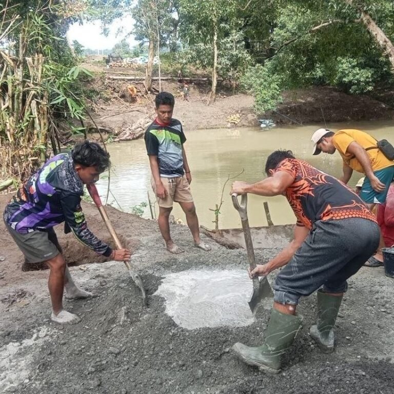 Desa Tadang Palie Jadi Lokasi Penggalian Pondasi Bronjong untuk Jembatan Gantung Sungai Lemo