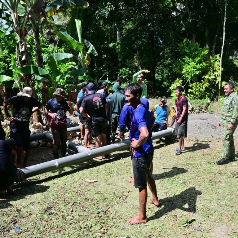 Desa Tadang Palie Jadi Lokasi Pembangunan Jembatan Gantung Program TMMD Kodim 1407/Bone