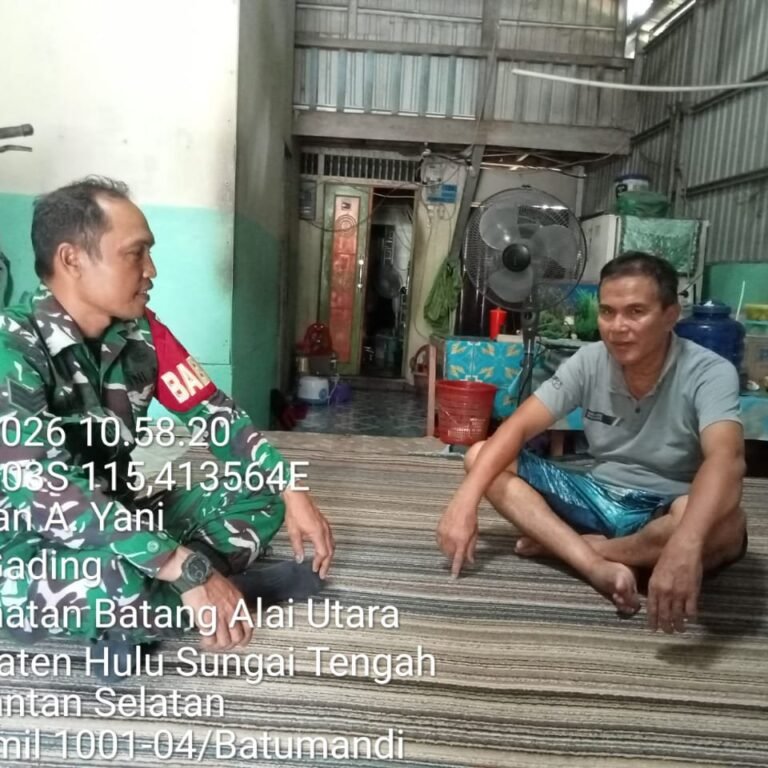 Koramil 1001-04/Batumandi Lakukan Pendataan untuk Operasi Katarak Kodim 1001/HSU-Balangan
