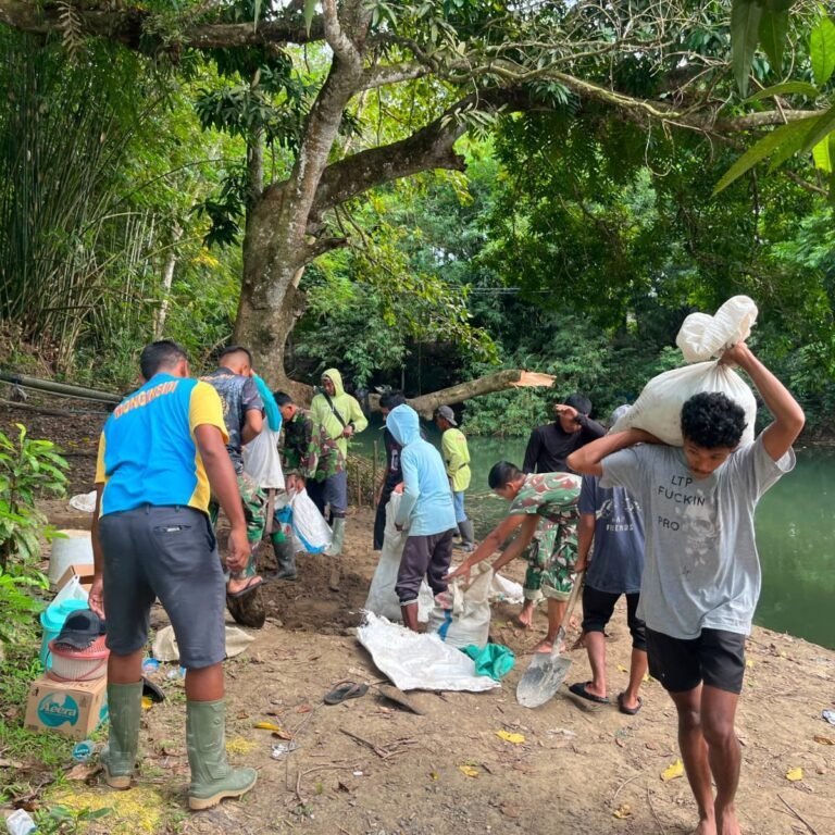 Desa Tadangpalie Sambut Pembangunan Jembatan Gantung melalui TMMD Ke-129