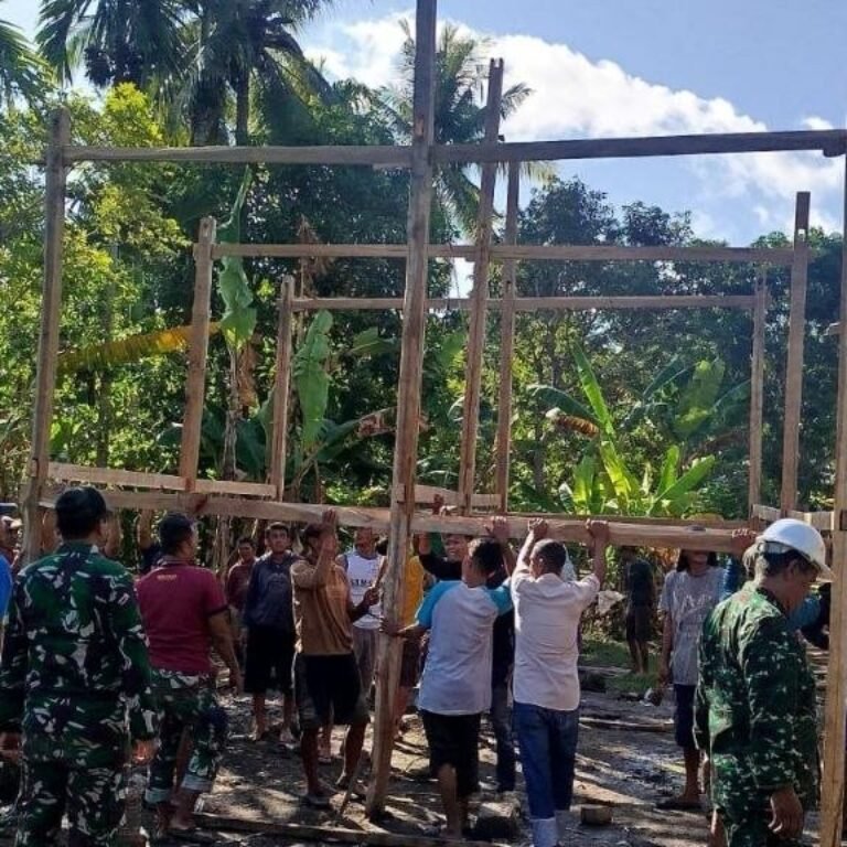 Desa Patukku Kecamatan Bontocani Jadi Lokasi Pengecoran Angkur Jembatan Gantung