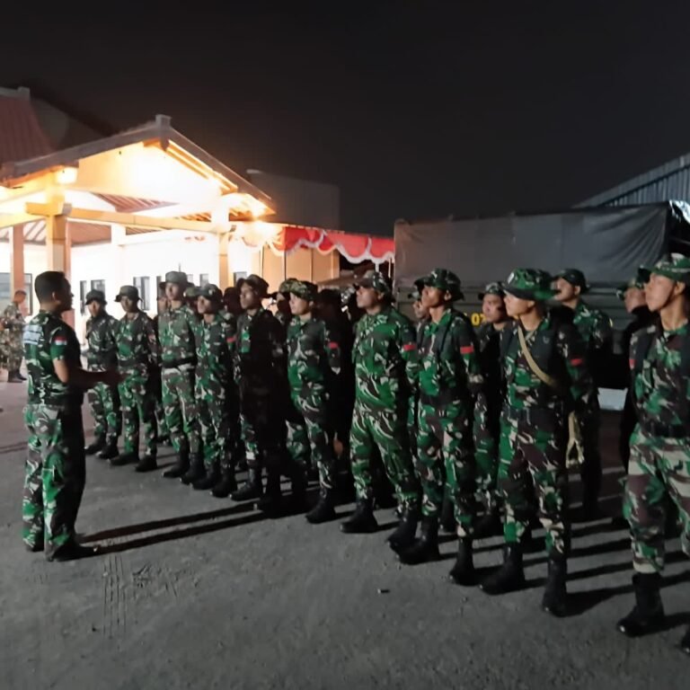 Balai Desa Parangjoro Jadi Lokasi Apel Malam Satgas TMMD di Kecamatan Grogol