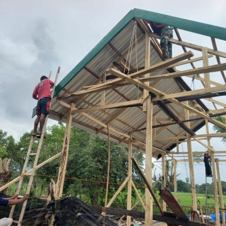 Rehab RTLH TMMD di Desa Tunreng Tellue, Kecamatan Sibulue Disambut Positif Warga