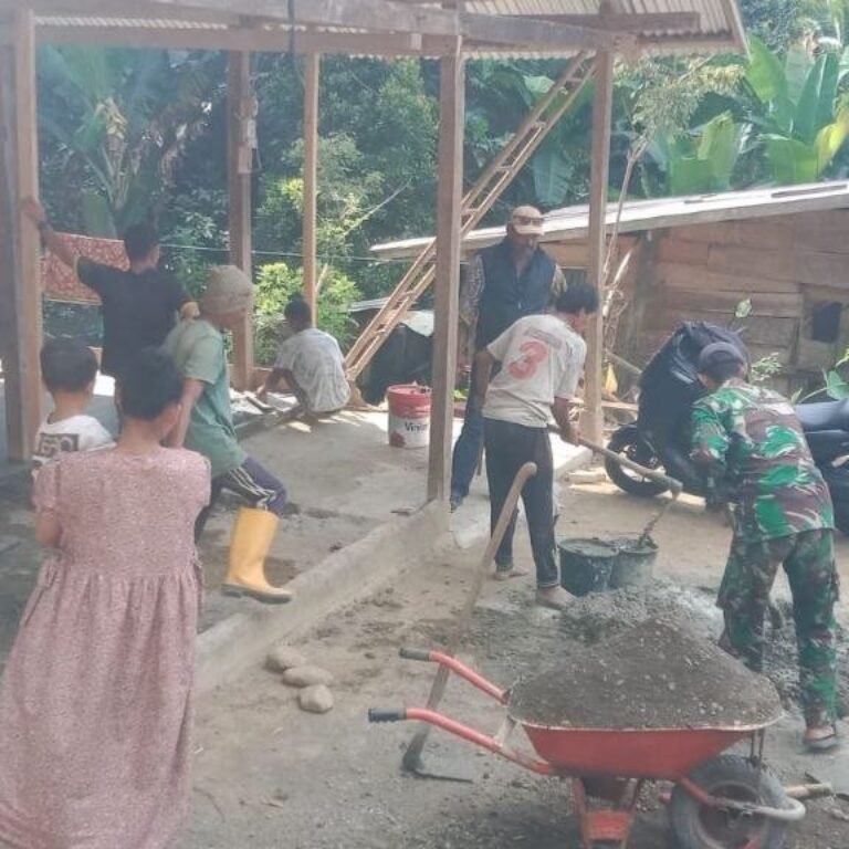 Rehabilitasi RTLH: Lantai Rumah Bapak Sofyan di Kecamatan Bontocani Mulai Dicor