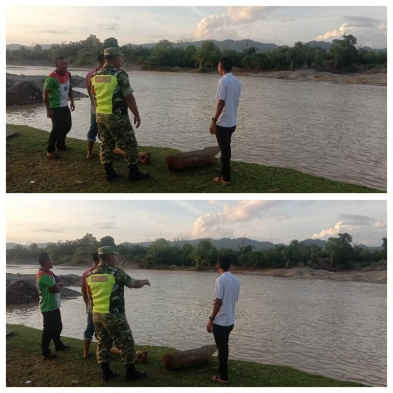 Kopka Edi Purwoto, Babinsa Koramil 01/SM, Ingatkan Warga Siaga Banjir