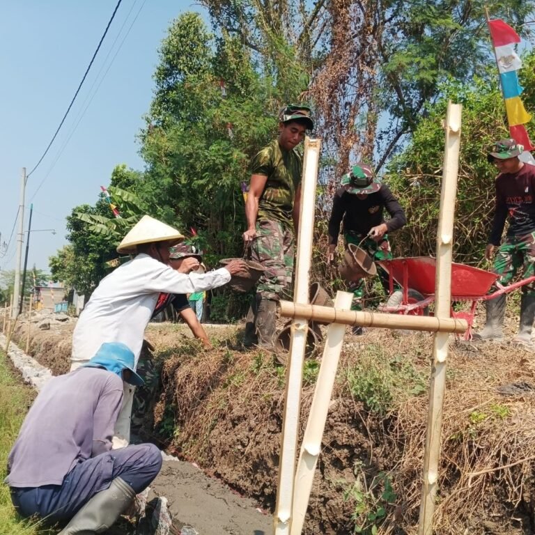 Desa Parangjoro Kecamatan Grogol Jadi Lokasi TMMD Reguler ke-129 Kodim 0726/Sukoharjo