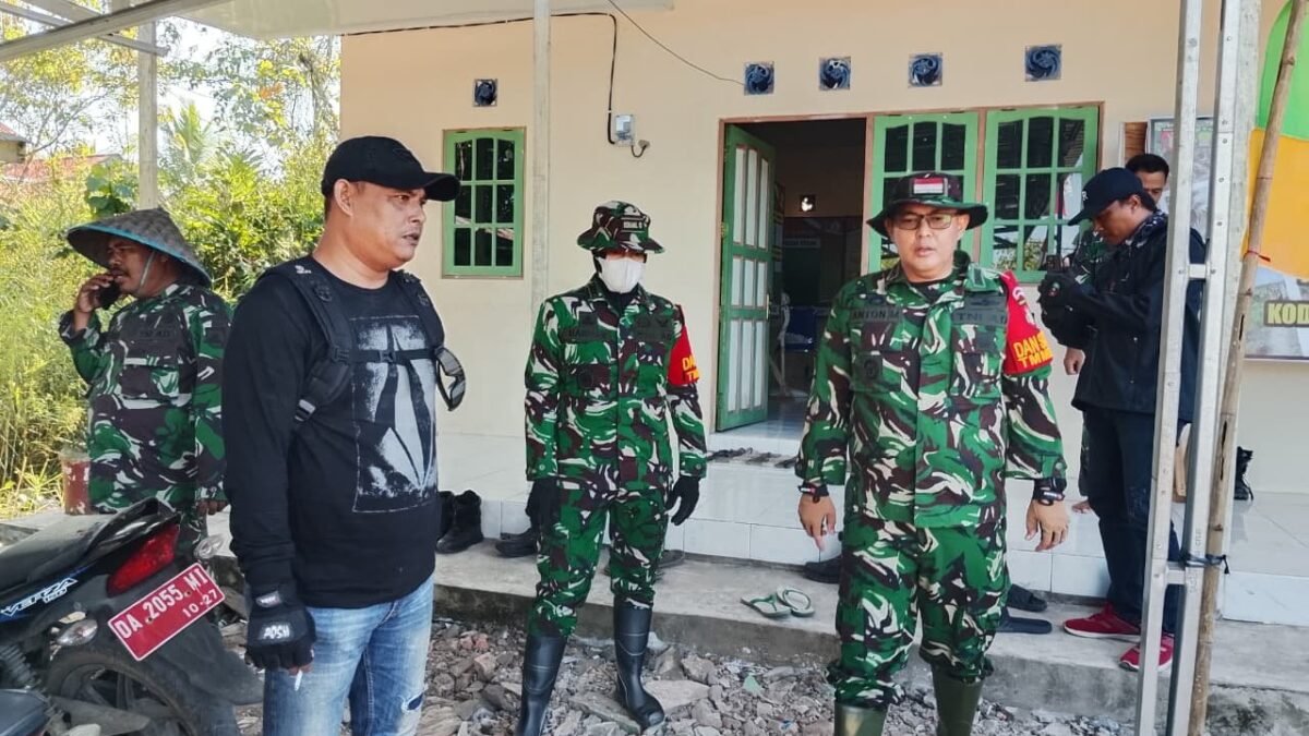 Barito Kuala Jadi Lokasi Tinjauan Pos Kotis oleh Dansatgas TMMD Ke-129 Kodim 1005/Barito Kuala