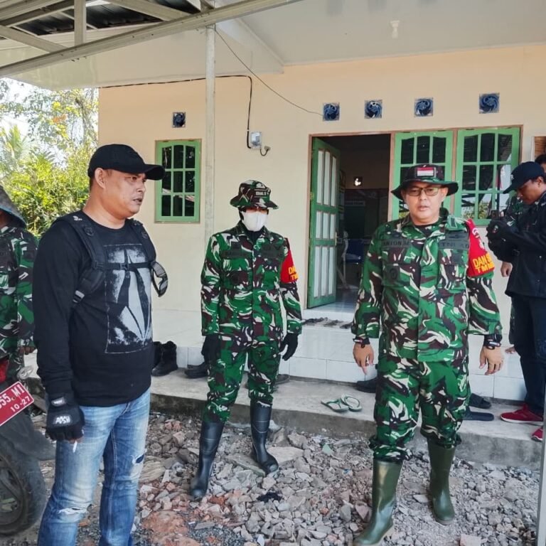 Barito Kuala Jadi Lokasi Tinjauan Pos Kotis oleh Dansatgas TMMD Ke-129 Kodim 1005/Barito Kuala