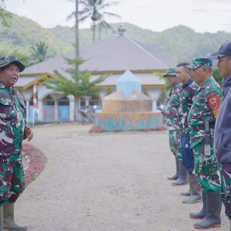 Apel Pagi di Desa Patukku Warnai Pembukaan Pekerjaan Fisik TMMD Ke-129 Satgas Kodim 1407/Bone