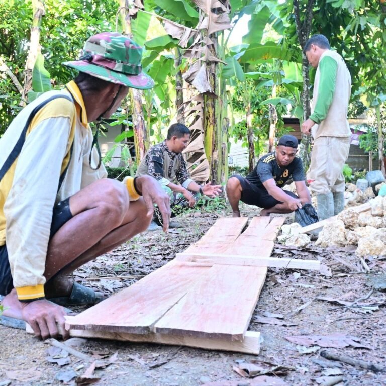 Lokasi TMMD di Bone Jadi Titik Penyiapan Material Jembatan Gantung