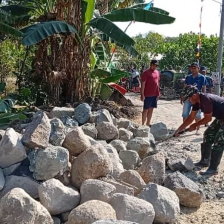 Desa Parangjoro Kecamatan Grogol Jadi Lokasi Pelaksanaan TMMD Reguler Ke-129 Kodim 0726/Sukoharjo