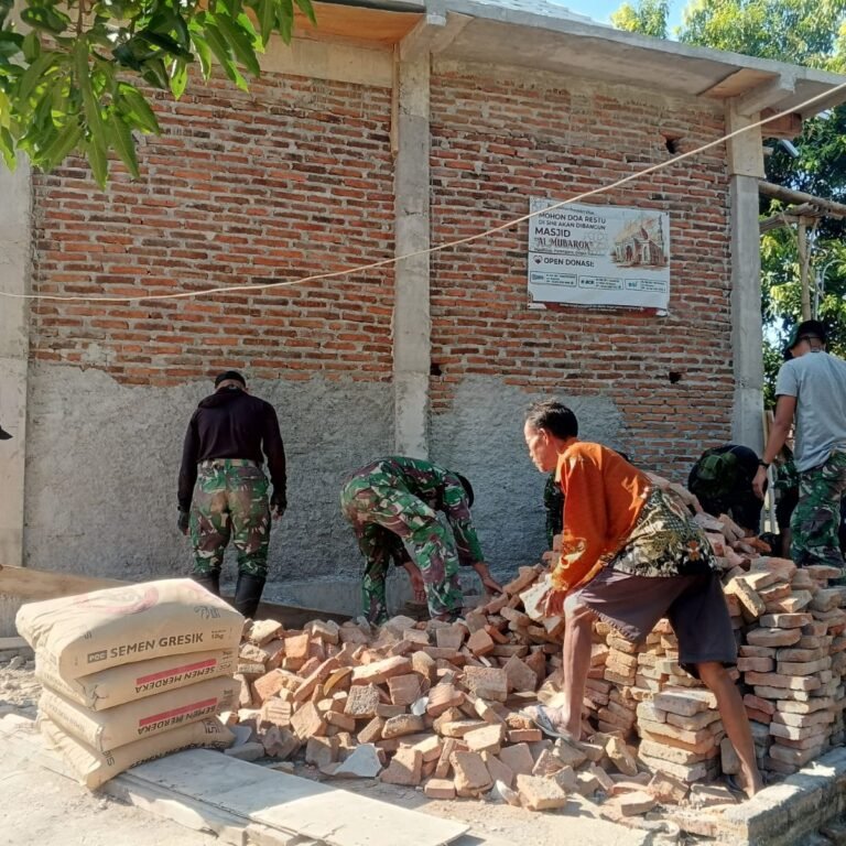 TMMD Reguler Ke-129 Hadirkan Fasilitas Wudhu di Desa Parangjoro Kecamatan Grogol Sukoharjo