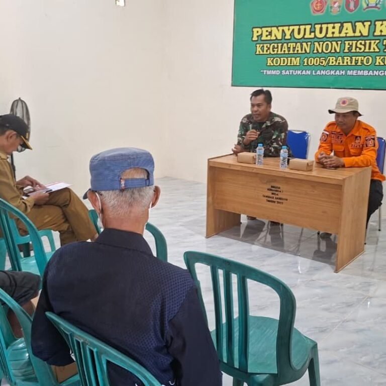 Upaya Pencegahan Karhutla di Barito Kuala oleh Satgas TMMD Ke-129