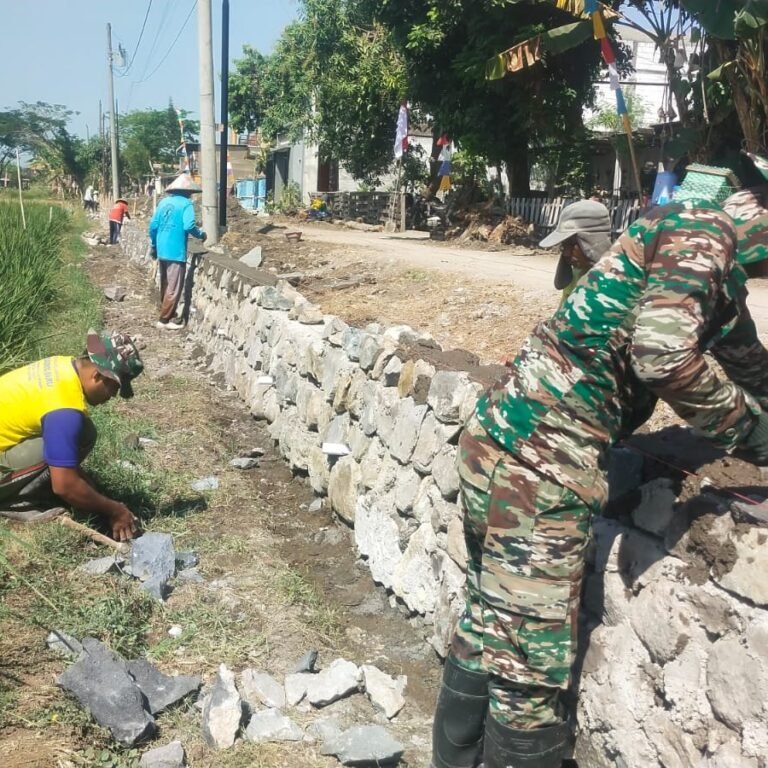 Desa Parang Joro Jadi Lokasi Pembangunan Talud Program TMMD Reguler Ke-129