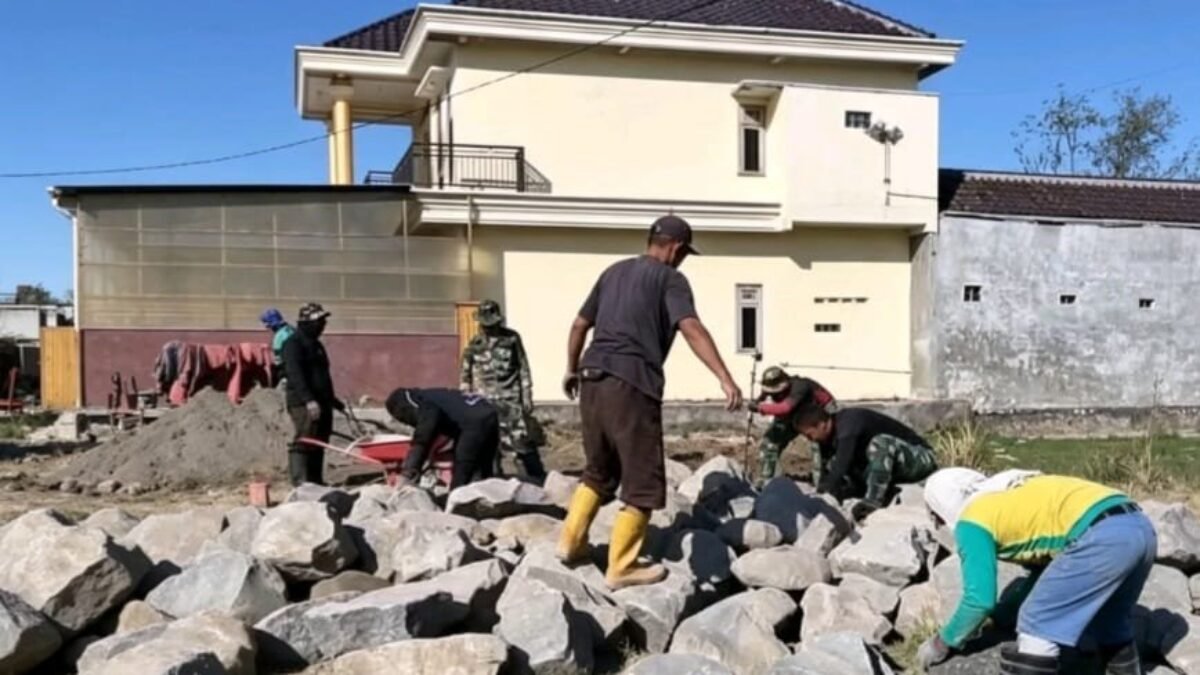 Desa Parangjoro, Kecamatan Grogol Jadi Lokasi Pembangunan Talut TMMD Reguler ke-129