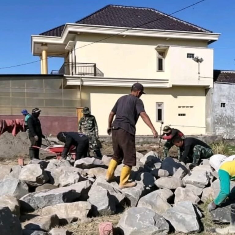 Desa Parangjoro, Kecamatan Grogol Jadi Lokasi Pembangunan Talut TMMD Reguler ke-129