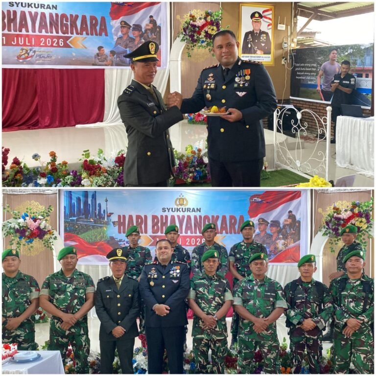 Kapolres Simeulue Terima Kejutan dari Kodim 0115/SML Saat Hari Bhayangkara ke-80