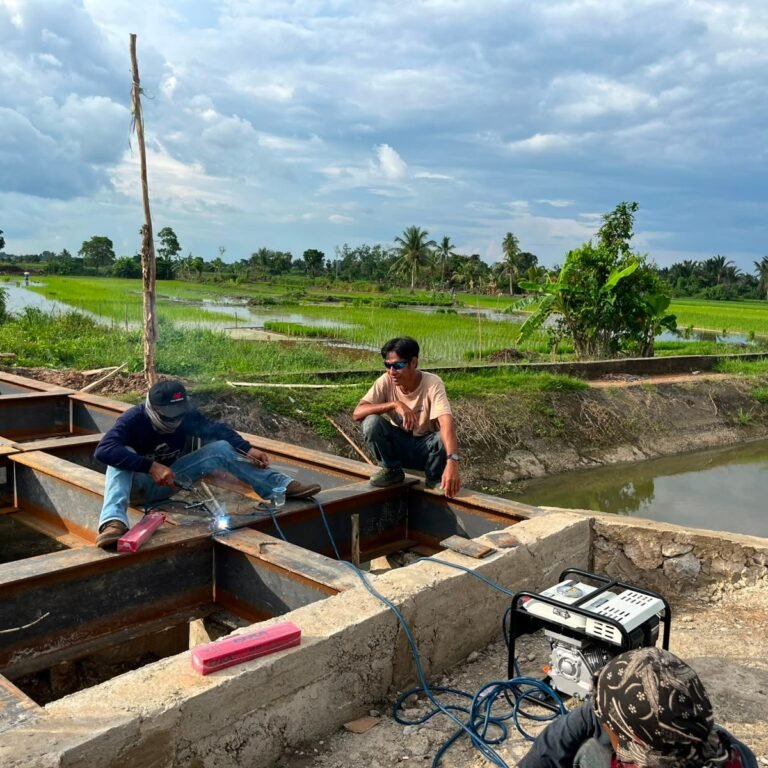Progres Pembangunan Jembatan Beton Garuda di Wilayah Kodim 1001/HSU Meningkat