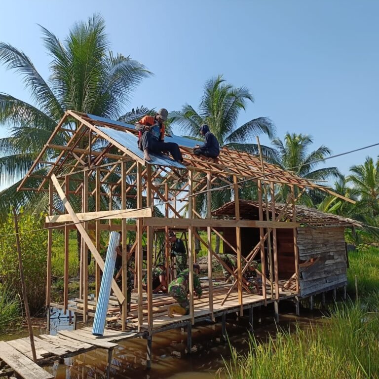 Desa Tamban Bangun di Barito Kuala Jadi Lokasi Perehaban Rumah TMMD