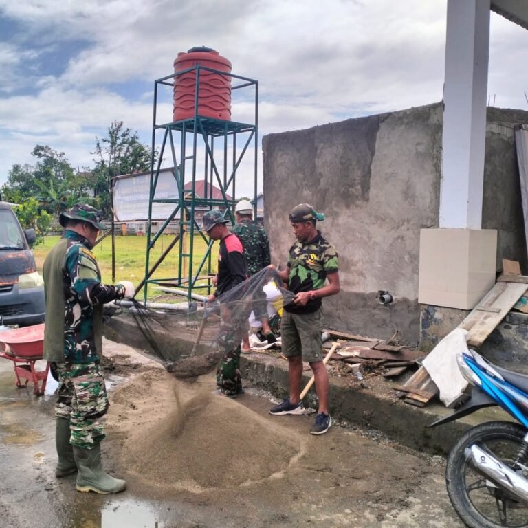 Pembangunan Jambanisasi/MCK TMMD Ke-129 di Desa Langi Tunjukkan Perkembangan Positif