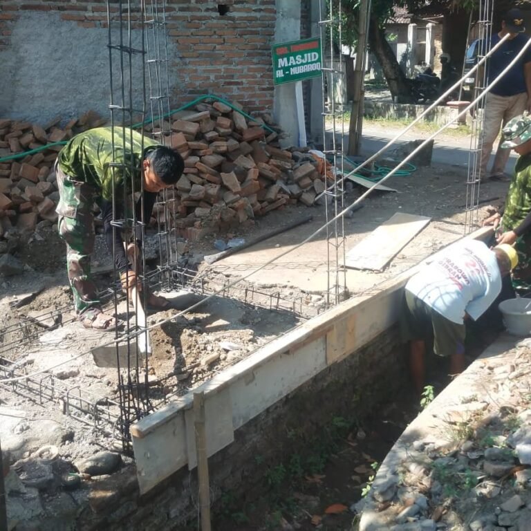 Desa Parangjoro Jadi Lokasi Pembangunan Tempat Wudhu oleh Satgas TMMD Reguler Ke-129