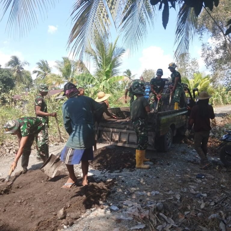 Desa Tamban Bangun Jadi Lokasi Pelaksanaan TMMD Ke-129 oleh Kodim 1005/Barito Kuala