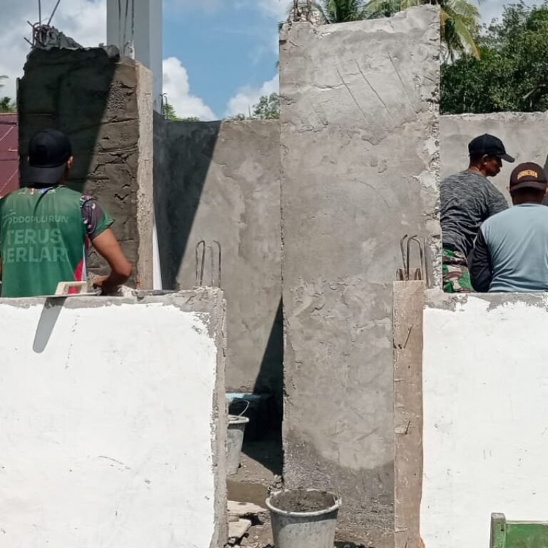 Progres Finishing Bangunan Jambanisasi TMMD Ke-129 di Kelurahan Maroanging