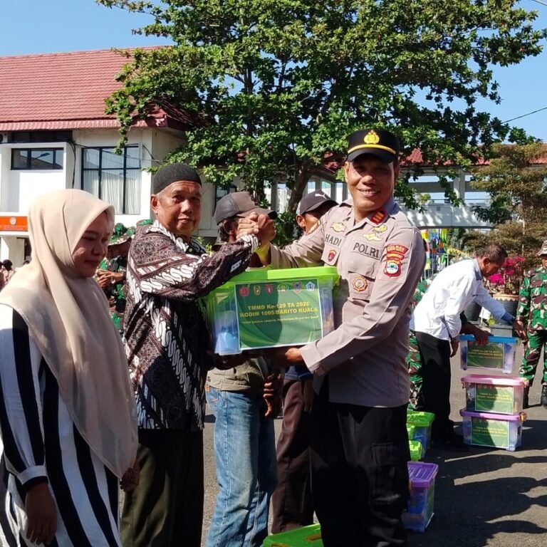 Pembukaan TMMD Ke-129 Kodim 1005/Barito Kuala Hadirkan Layanan Pengobatan Gratis di Desa Tamban Bangun