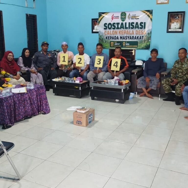 Sosialisasi Visi Misi Calon Kades di Tapin Dihadiri Babinsa Kodim 1010