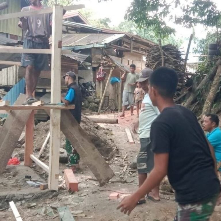 Pembangunan MCK Umum di Pasar Dusun Patukku Dilanjutkan dalam Program TMMD Ke-129 Kodim 1407/Bone