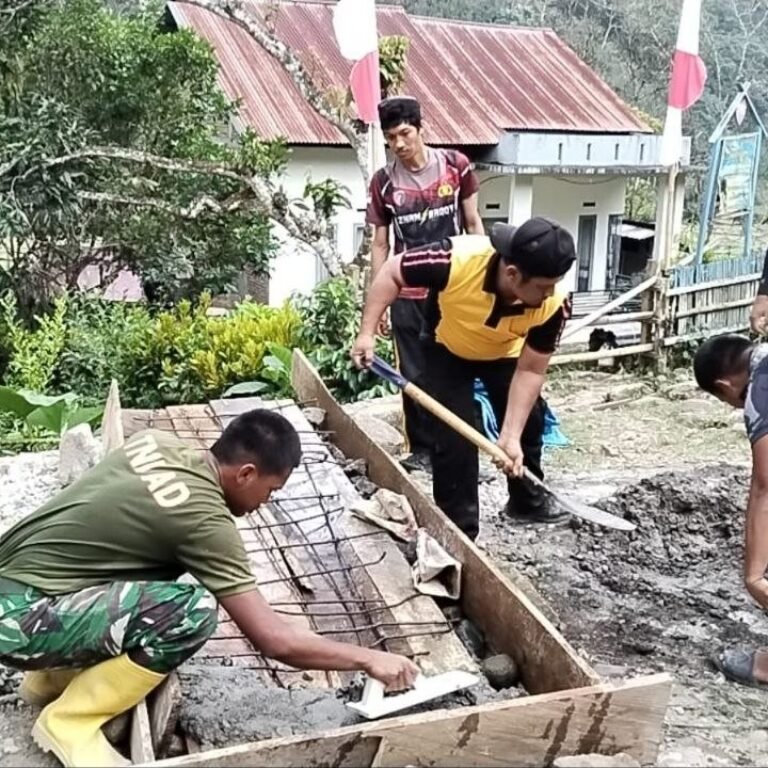 TNI Manunggal Membangun Desa TMMD Ke-129 Perbaikan Dekker Tingkatkan Infrastruktur Dasar di Bone