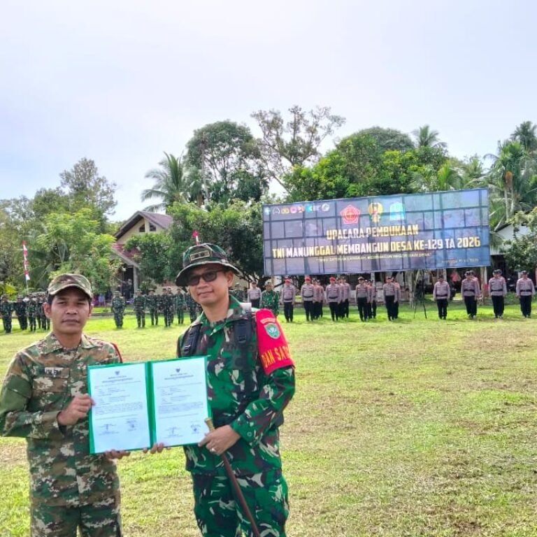 Pembukaan TMMD Ke-129 oleh Kodim 0114/Aceh Jaya Dilakukan oleh Wakil Bupati