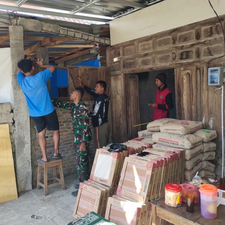 Rehabilitasi Rumah Tidak Layak Huni dalam TMMD Reguler ke-129 Kodim 0726/Sukoharjo Bermanfaat bagi Masyarakat