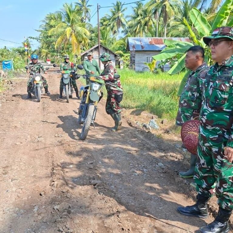 Turun Langsung Mengawal Setiap Sasaran Dansatgas TMMD Ke-129 Kodim 1005/Barito Kuala