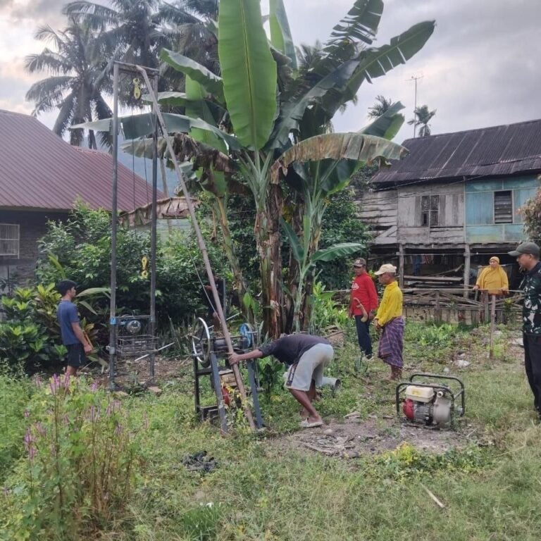 Progres Sumur Bor Jambanisasi di Desa Langi Dipantau Satgas TMMD Ke-129