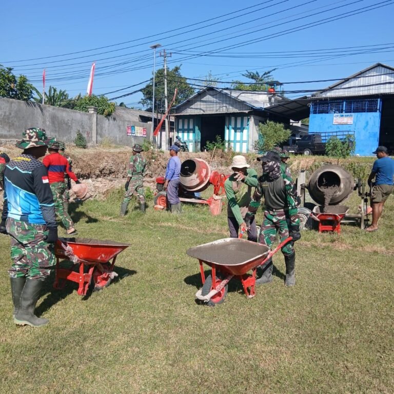 Perubahan Fisik di Lokasi TMMD Reguler Ke-129 Kodim 0726/Sukoharjo Terlihat pada Pembangunan Talud