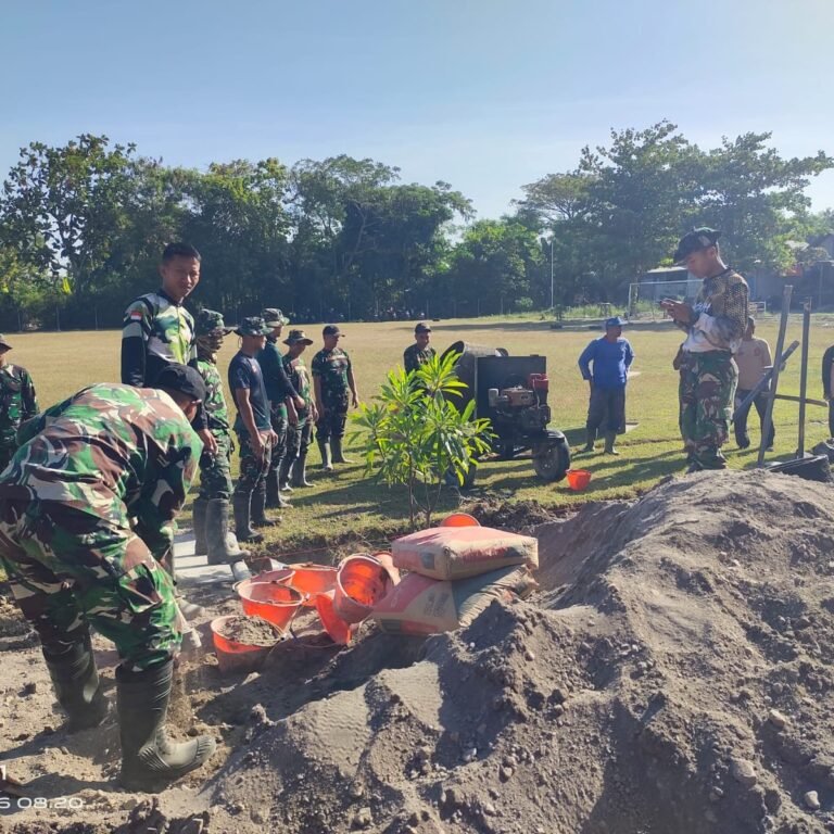Kodim 0726/Sukoharjo Tingkatkan Progres Talud di Dusun Sudimoro Lewat Satgas TMMD