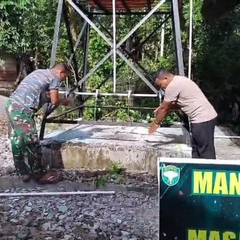 Satgas TMMD Ke-129 Kodim 0114/Aceh Jaya Bangun Fasilitas Air Bersih di Masjid Tuha