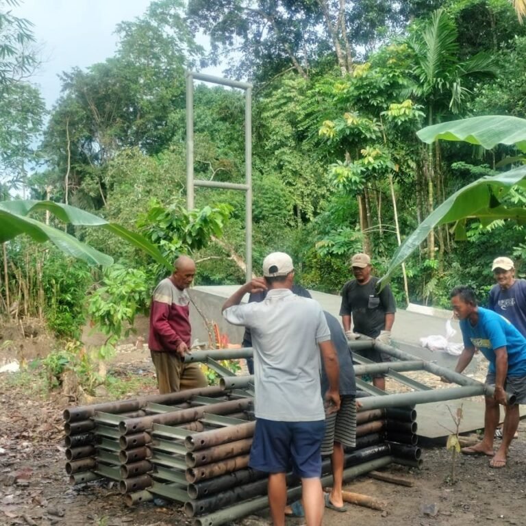 Akses Penghubung Dusun Pattuku dan Lemo Dibangun Lewat Gotong Royong