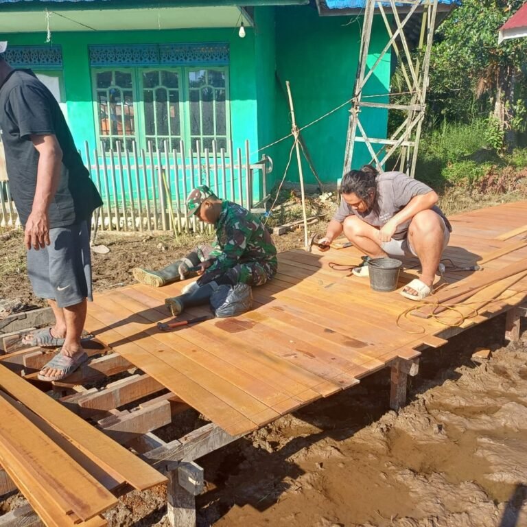TMMD Ke-129 Kodim 1005/Barito Kuala: Lantai Titian Mulai Terbentang