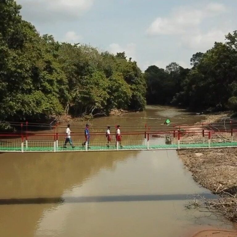 Desa Kemuning Biutak Miliki Jembatan Gantung Garuda, Pemerintah Tegaskan Komitmen Pembangunan