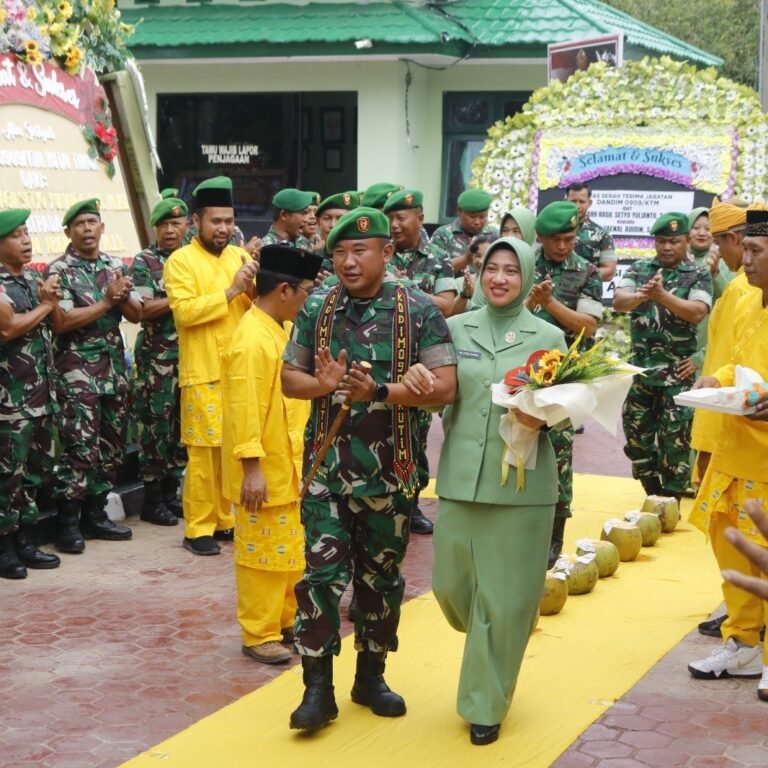 Letkol Czi Zaenal Abidin Resmi Disambut Tradisi Corps Kodim 0909/Kutai Timur