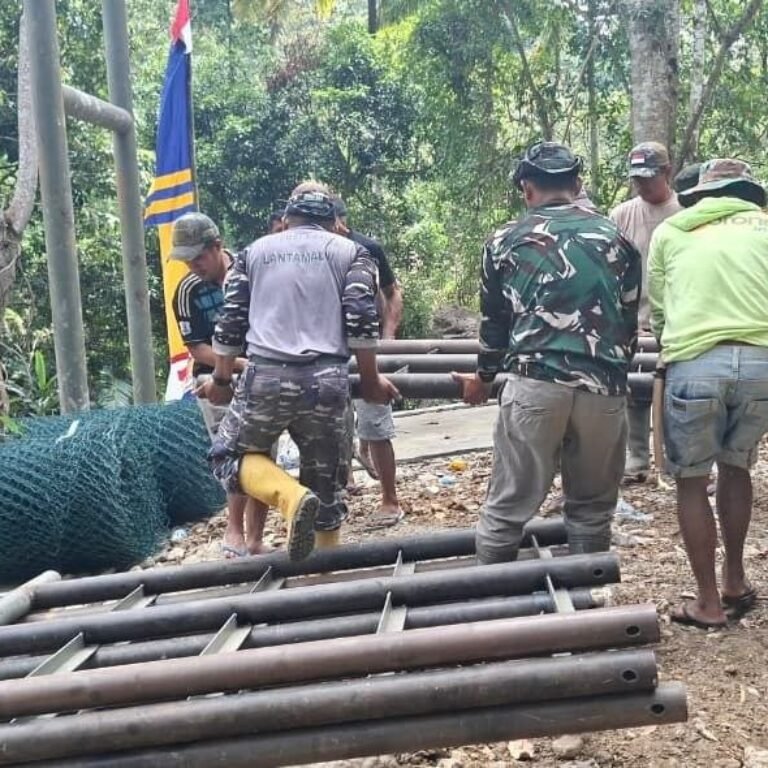 Tahap Krusial Pembangunan Jembatan Gantung Pattuku Capai Titik B