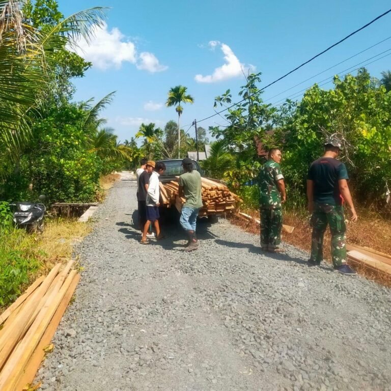 Progress Persiapan Pembangunan Fisik TMMD Ke-129 Kodim 1005/Barito Kuala di Tamban
