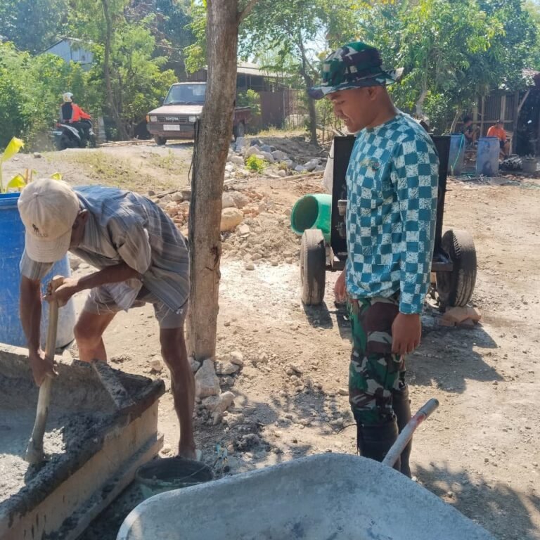 Bata Mulai Terpasang, MCK Masjid Parangjoro Dikerjakan Bergiliran