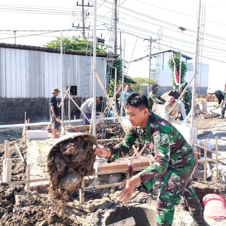 Sinergi Masyarakat dan Satgas TMMD Perkuat Infrastruktur Desa