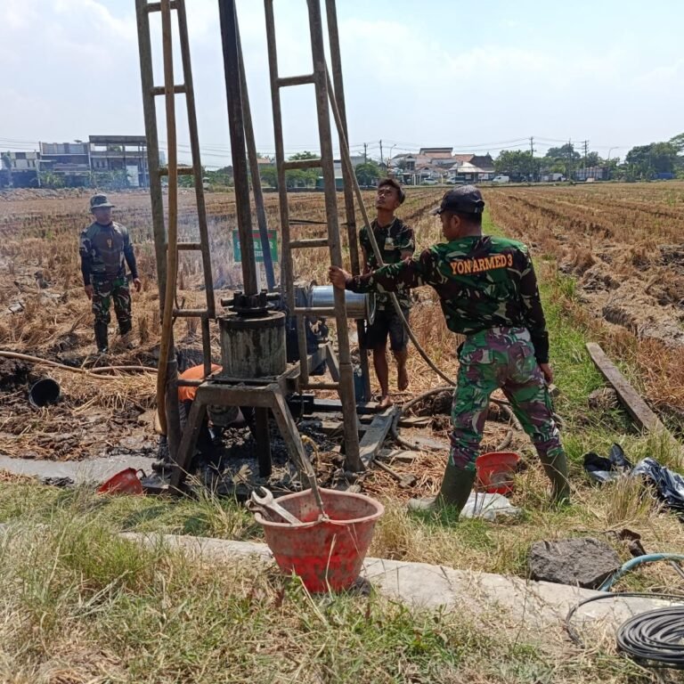 Satgas TMMD Reguler Ke-129 Kerjakan Sumur Air Bersih di Parangjoro